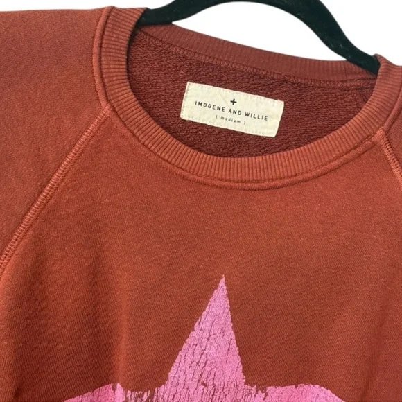 Imogene + Willie the "star" old school crew sweatshirt M - Picture 6 of 9